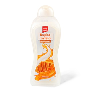 Kupka za telo Premia Med/mleko 1L