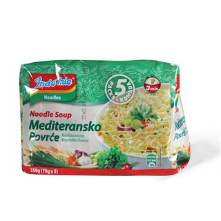 Indomie nudle ukus Medit.povrca 350g 5/1