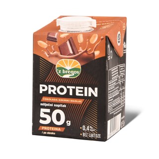 Z Bregov Protein napitak cokolada kikiriki 500ml TP