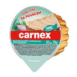 Pasteta riblja,povrce Carnex folija 75g