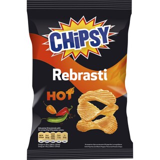 Chips Chipsy Hot XCUT 40g,