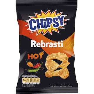 Chips Chipsy Hot XCUT 40g,