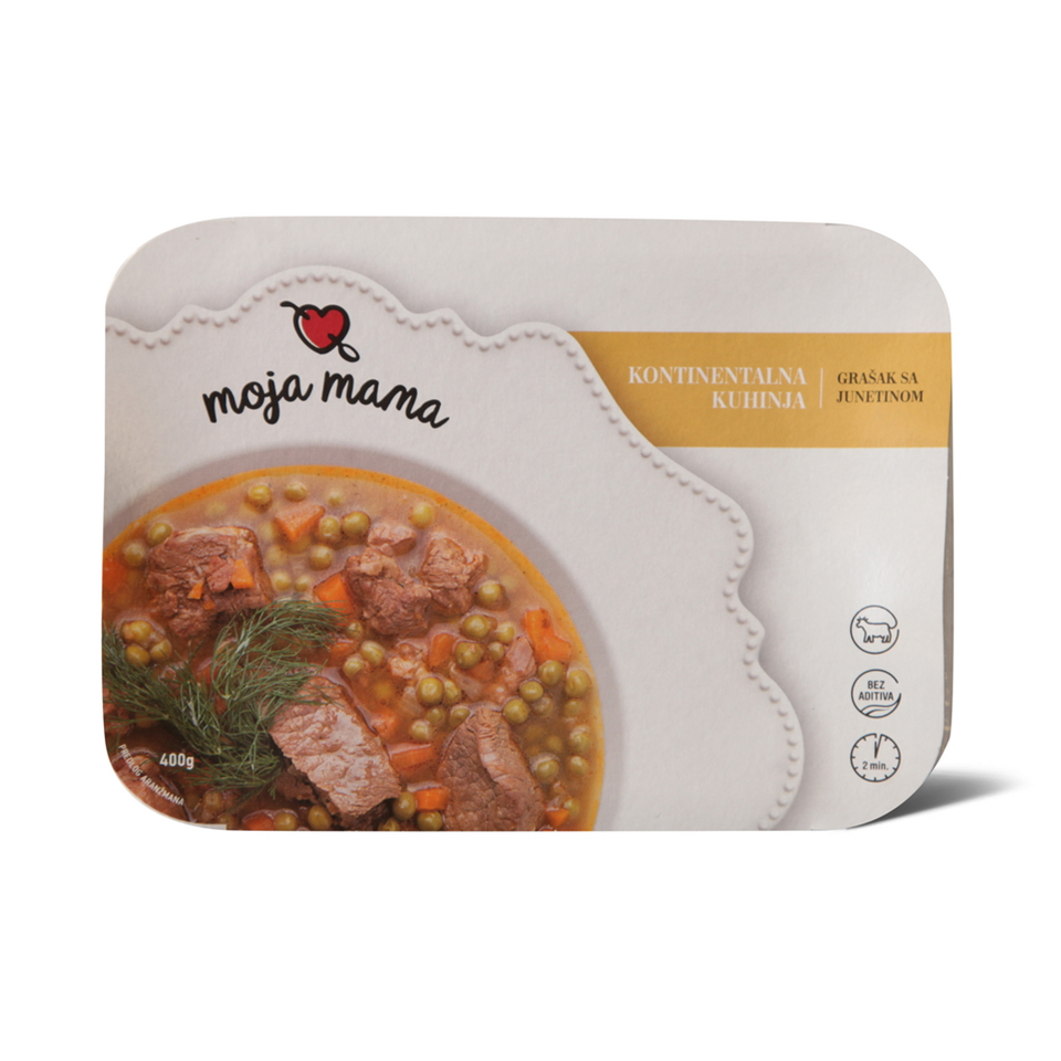 Grasak sa junecim mesom 400g