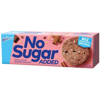 Keks Wellness No Sugar Added 125g