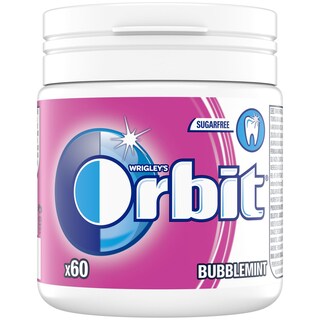 Zvake Bubblemint 60p bottle Orbit 84g