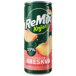 Sok breskva ReMix Knjaz Milos 0.33l can