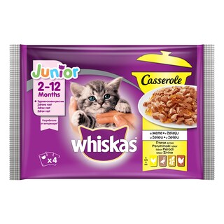 Whiskas Cass. Junior Izbor ziv. 4x85g