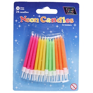 Sparkling srebrne i neon.svecice Junior