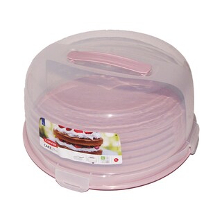 Kutija za tortu okrugla roze Curver