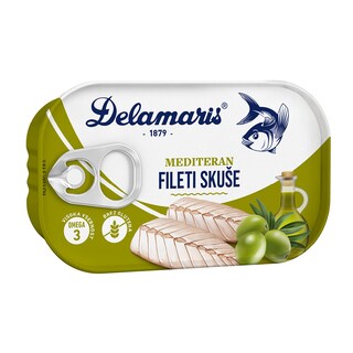 Fileti skuse u medit.ulju Delamaris 125g