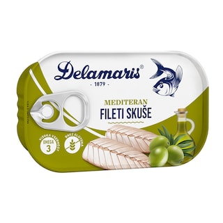 Fileti skuse u medit.ulju Delamaris 125g