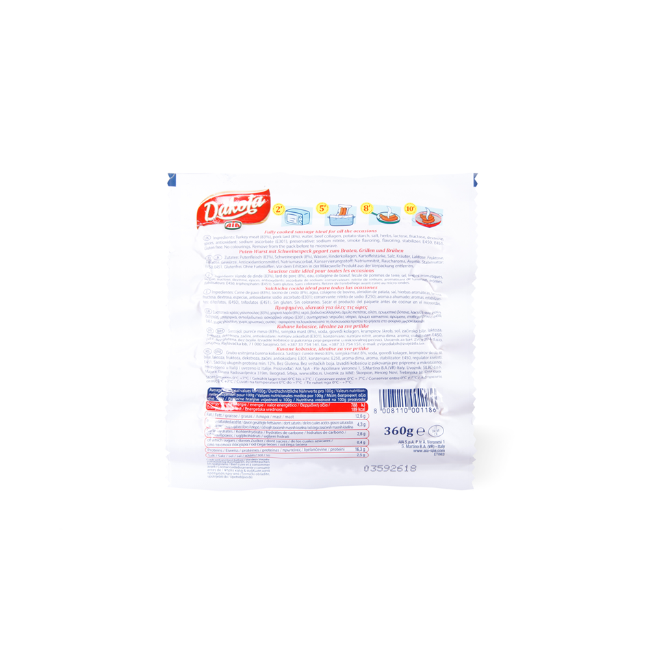 Kobasica cureca Dakota AIA 360g