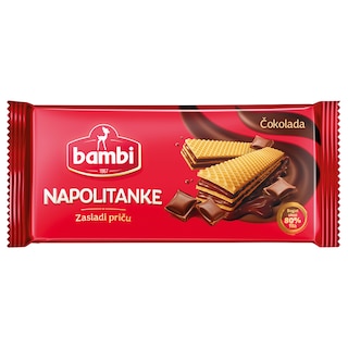 Napolitanke cokolada Bambi 185g