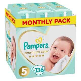 Pampers Premium Care Pelene 136kom vel 5