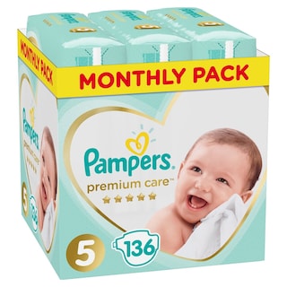 Pampers Premium Care Pelene 136kom vel 5