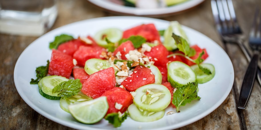 Salata sa lubenicom i krastavcem