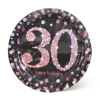 Sparkl tanjirici 30pink 1/8-23cm-Amscan