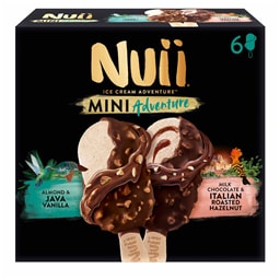 Sladoled Nuii lesnik&badem.vanila 252g