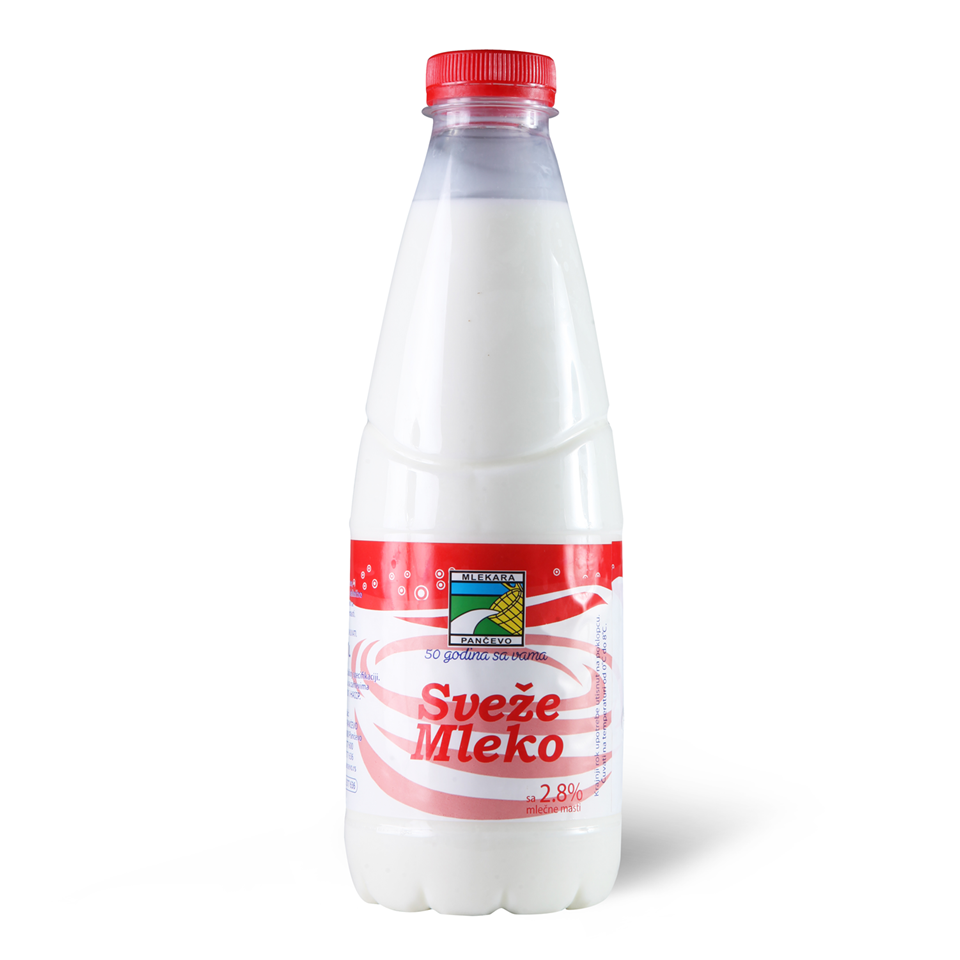 Mleko paster.2,8%mm flasa Ml.Pancevo 1l