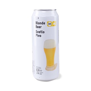 Pivo svetlo limenka 365 0.5l