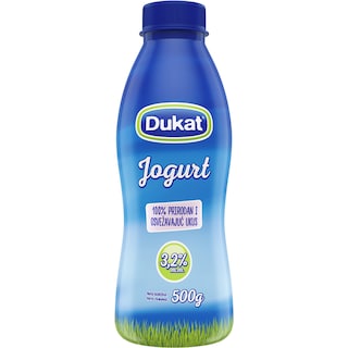 Jogurt 3,2mm% Dukat pet 500g
