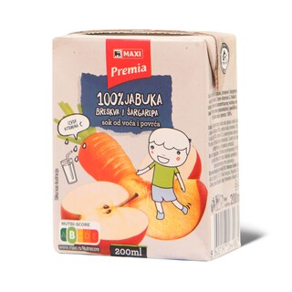 Sok jabuka/sarg./bresk.100%&nbsp;Premia 0.2l