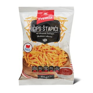 Cips stapici kecap Premia 85g