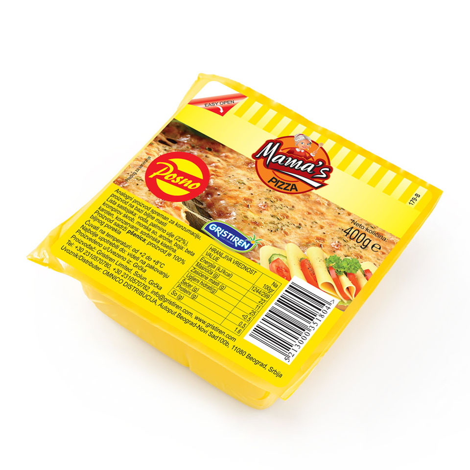 Pizza block Mama s Gristiren 400g