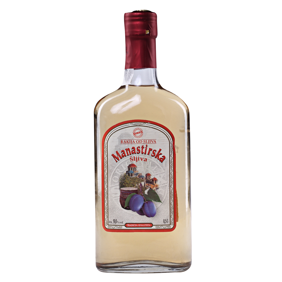 Rakija Manastirska sljiva 50% 0.5L