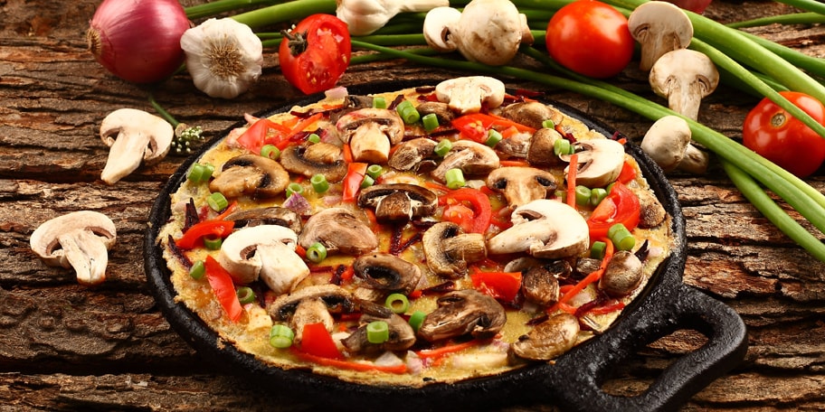 Omlet sa pečurkama, spanaćem i sirom