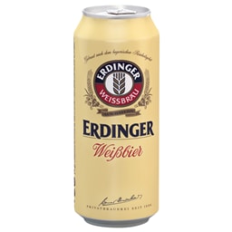 Pivo belo Erdinger limenka 0.5l