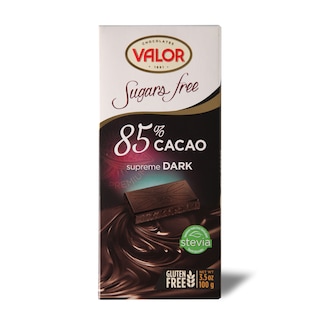 Cok.85%,bez secera sa stev.Valor 100g