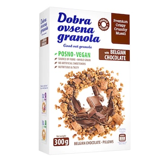 Dobra ovsen.granola sa belgij.cokol.300g