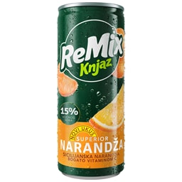 Sok narandza ReMix Knjaz Milos 0.33l CAN