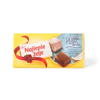 Cokolada Najlepse zelje kokos kocka 190g