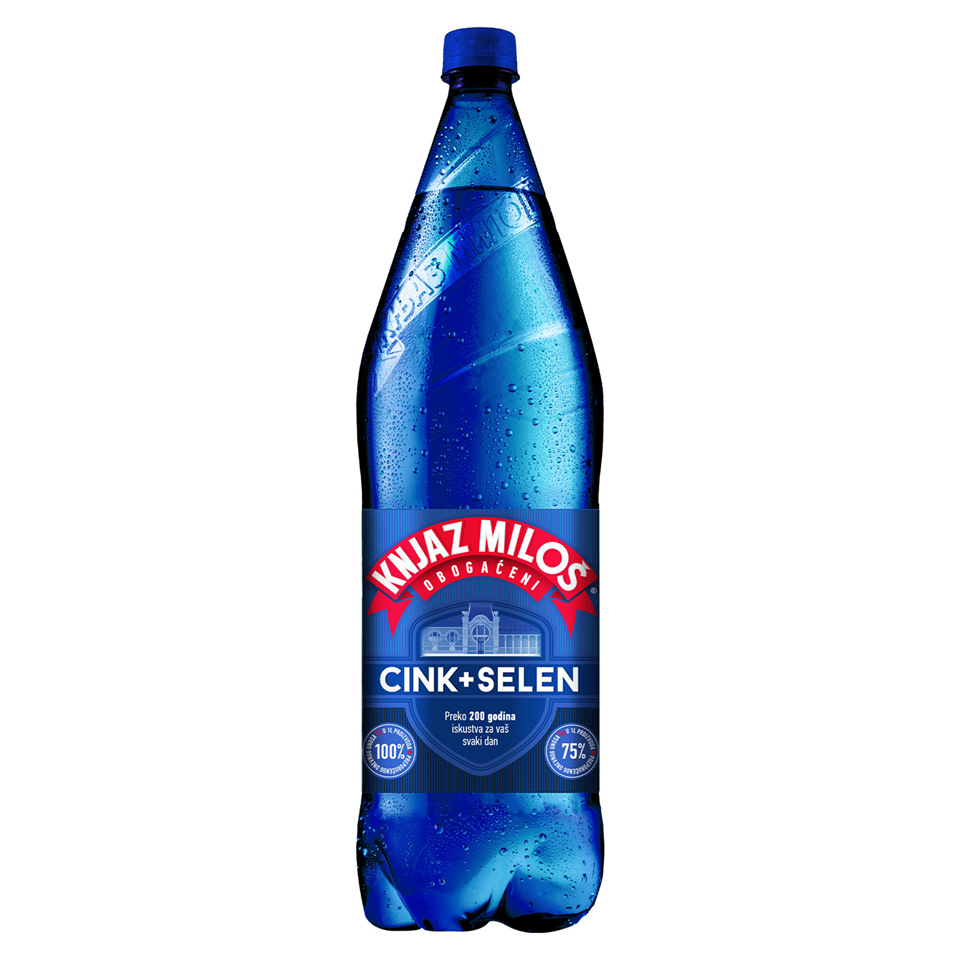 Min.voda gaz cink selen Knjaz Milos 1,5l