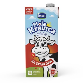 Mleko UHT Moja Kravica 2.5%mm 1l TB