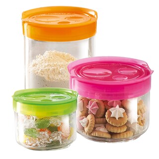 Tegla stak.1L oranz/zelena/pink Luminarc