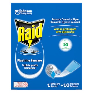 Aparat sa tabletama za komarce Raid