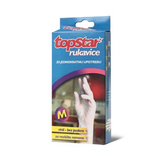 Rukavice latex univerzalne10/1M Top Star