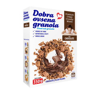 Dobra ovsena granola cokolada 350g