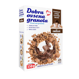 Dobra ovsena granola cokolada 350g
