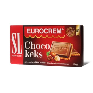 Keks choco Eurocrem 190g