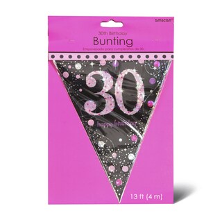 Sparkl 30 Pink baner zastavice Amscan