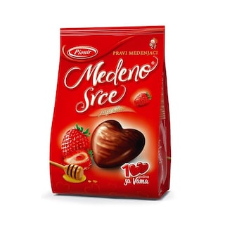 Medeno srce jagoda Pionir 150g