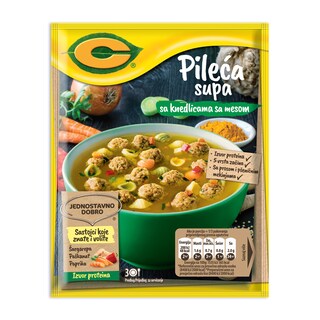 Pileca supa sa knedlicama sa mesom C 39g