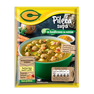 Pileca supa sa knedlicama sa mesom C 39g