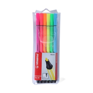 Flomasteri Pen neon set Stabilo 6/1