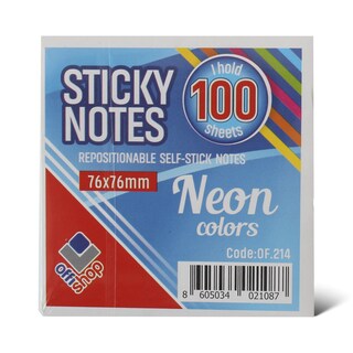 Blok samolep.75x75 100l of214