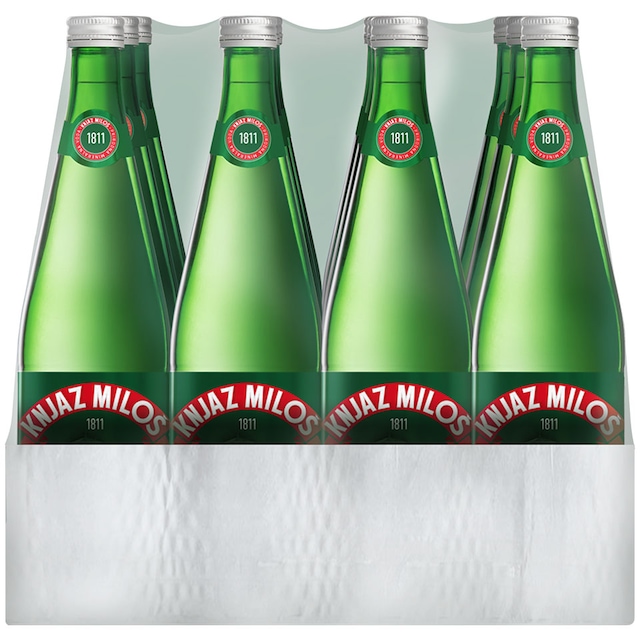 Knjaz Milos Gazirana voda staklo 12x0.75L